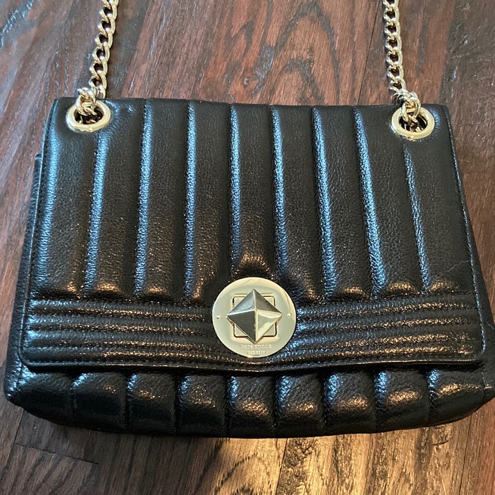 Kate Spade Evangeline Gold Coast Quilted Chain Purse